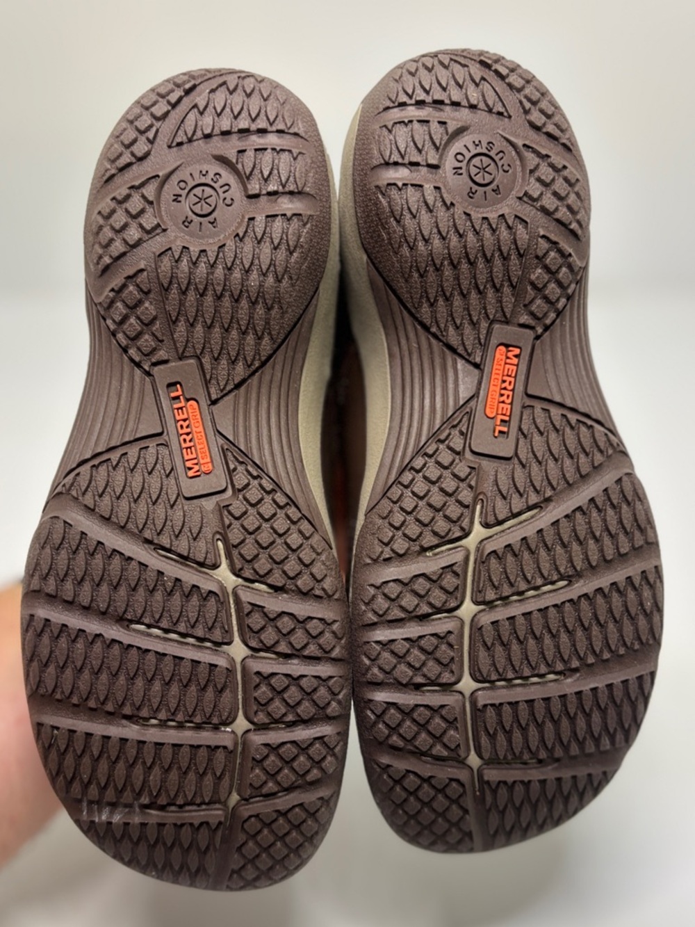 Merrell Women’s Espresso Brown Leather Slip-On Comfort Shoes Air Cushion Size 5 - Picture 3 of 13